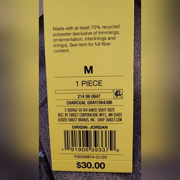 All In Motion Charcoal Gray Stretch Pants / Workout Pants - Size Medium NWT - Picture 5 of 6